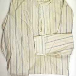 Shirt - Striped Cotton, Ichizo Sato Tailor, South Yarra, circa 1910