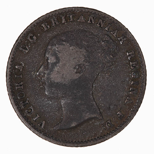 Coin - Groat, Queen Victoria, Great Britain, 1839 (Obverse)