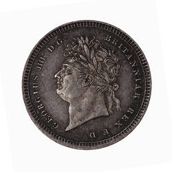 Coin - Twopence, George IV, Great Britain, 1822 (Obverse)