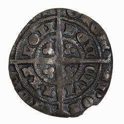 Coin - Halfgroat, Edward III, England, 1356 - 1361 (Reverse)