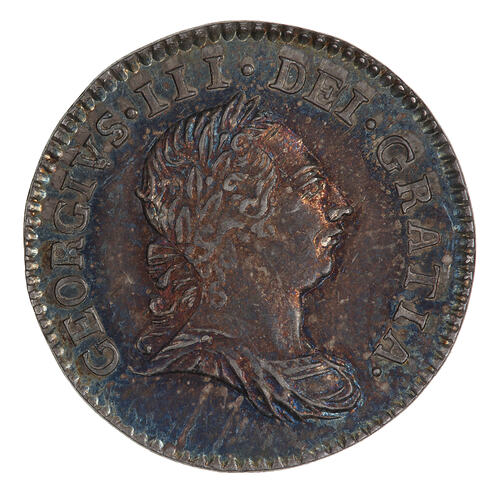Coin - Groat, George III, Great Britain, 1784 (Obverse)