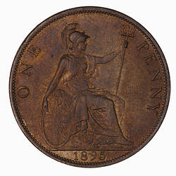 Coin - Penny, Queen Victoria, Great Britain, 1895 (Reverse)