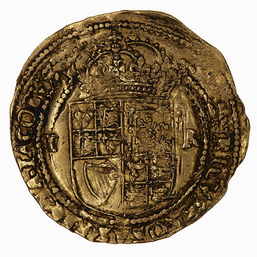 Coin - Double Crown, James I, Great Britain, 1613 (Reverse)