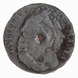 Coin - Farthing, William and Mary, Great Britain, 1690 (Obverse)