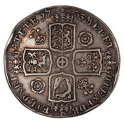 Coin - Crown, George II, Great Britain, 1735 (Reverse)