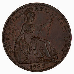 Coin - Farthing, George IV, Great Britain, 1823 (Reverse)