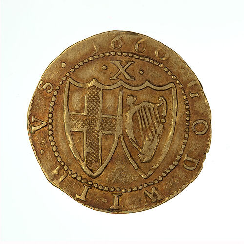 Coin - Double-crown, Commonwealth of England, Great Britain, 1660 (Reverse)