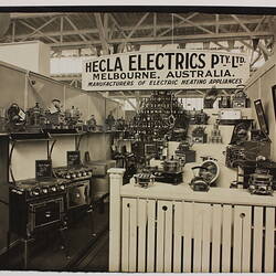 Photograph - Hecla Electrics Pty Ltd, Display at Trade Fair, circa 1930s