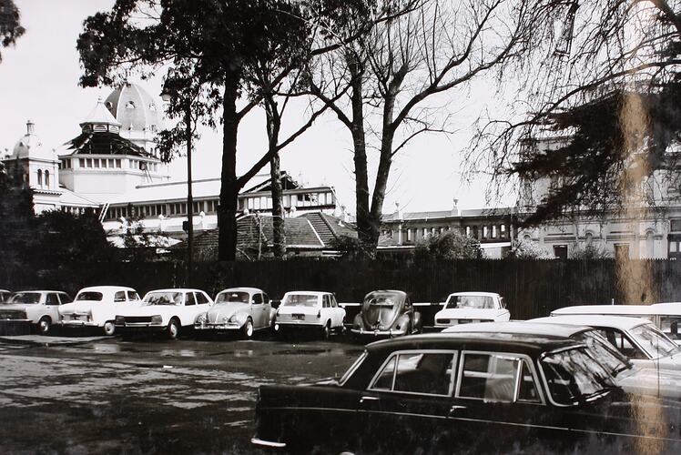Photograph - First Stage Demolition of Northern Section of Eastern Annexe, Exhibition Building, Melbourne, 1971