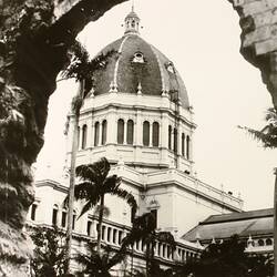 Photograph - Aquarium & Fernery Site Destroyed by Fire, Exhibition Building, Melbourne, 1953