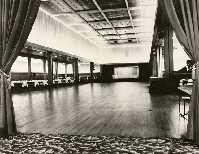 Photograph - Interior of Royale Ballroom, Exhibition Building, Melbourne, 1975