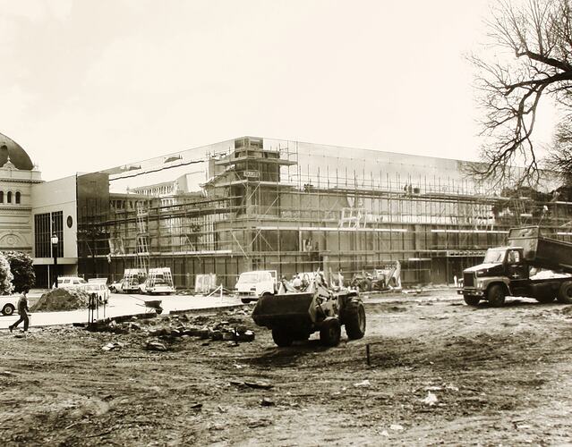 Photograph - Construction of Centennial Hall, Royal Exhibition Building, Melbourne, 1980