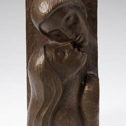 Sculpture - Young Love, Leopoldine Mimovich, Bronze, circa 1995