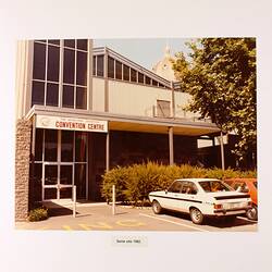 Photograph - New Eastern Annexe, Main Entrance, Royal Exhibition Building, Melbourne, 1982