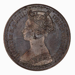 Coin - Florin, Queen Victoria, Great Britain, 1881 (Obverse)