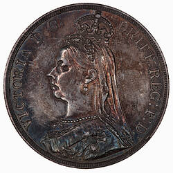 Coin - Crown, Queen Victoria, Great Britain, 1889 (Obverse)