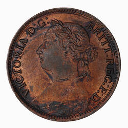 Coin - Farthing, Queen Victoria, Great Britain, 1894 (Obverse)