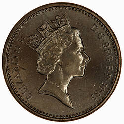 Coin - 1 Pound, Elizabeth II, Great Britain, 1985 (Obverse)