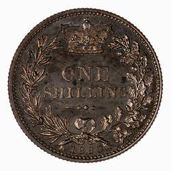 Proof Coin - Shilling, Queen Victoria, Great Britain, 1880 (Reverse)