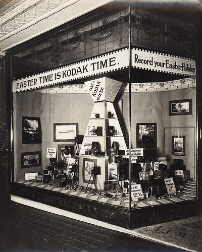 Kodak Australasia Ltd, Shop Front Easter Display, Queen Street, Brisbane, circa 1920