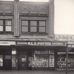 Photograph - Kodak Australasia Pty Ltd, Shop Exterior, HLS Potter Photo Store, Geelong, circa 1930s
