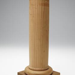 Lamp Base - Adolph Bruhn & Son, Wooden, Pillar Shape, circa 1970-1990