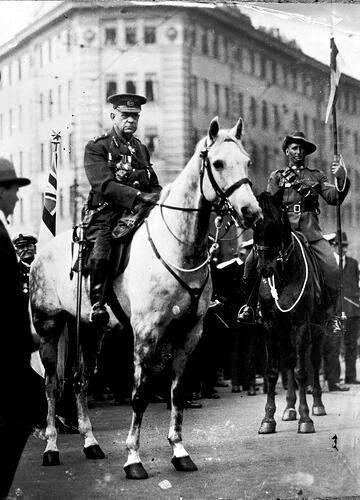 [Sir John Monash at an Anzac Day Parade in Melbourne in the 1920s.]