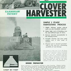 Horwood Bagshaw Clover Harvester