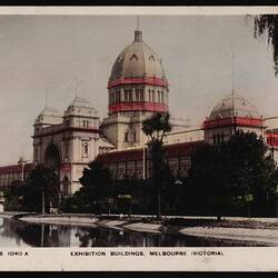 Postcard - 'Exhibition Buildings, Melbourne', Philco Series, London, circa 1909