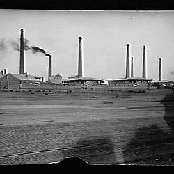 Glass Negative - Northcote Brickworks, Northcote, Victoria, Jan 1898