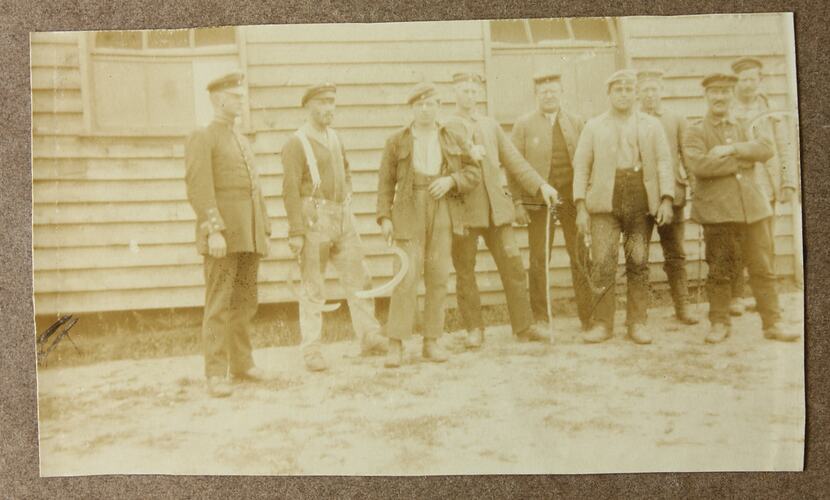 Photograph - Workmen, Driver Cyril Rose, World War I, 1916-1919