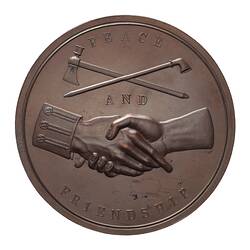 Medal - Indian Peace Medal, President James K. Polk, United States of America, 1845