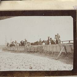 Photograph - Horses at Water Trough, Mametz, Somme, France, Sergeant John Lord, World War I, 1917