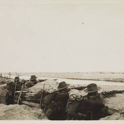 Photograph - Trenches at Serapeum, Egypt, Captain Edward Albert McKenna, World War I, 1914-1915