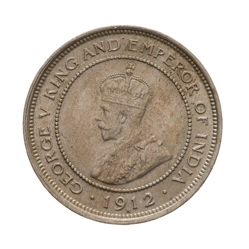 Coin - 5 Cents, British Honduras (Belize), 1912