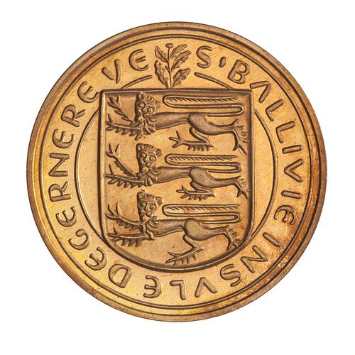 Proof Coin - 4 Doubles, Guernsey, Channel Islands, 1956