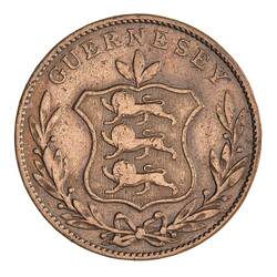 Coin - 8 Doubles, Guernsey, Channel Islands, 1834