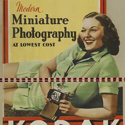 Poster - 'Modern Miniature Photography at Lowest Cost', Kodak, 1930s