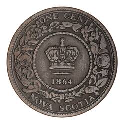 Coin - 1 Cent, Nova Scotia, Canada, 1864