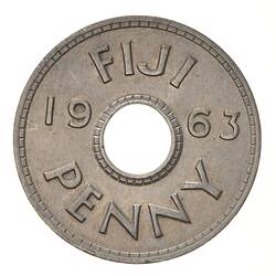 Coin - 1 Penny, Fiji, 1963