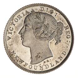 Proof Coin - 20 Cents, Newfoundland, 1865