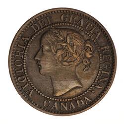 Coin - 1 Cent, Canada, 1858
