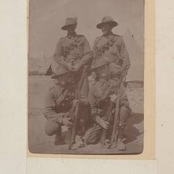 A. Morrison, L. Harpham, K. Henderson, N.Little, Egypt, Trooper G.S. Millar, World War I, 1914-1915
