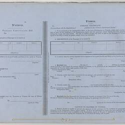 Parliamentary Paper - Immigration, Parliament of Victoria, Colony of Victoria