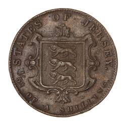 Coin - 1/52 Shilling, Jersey, Channel Islands, 1841
