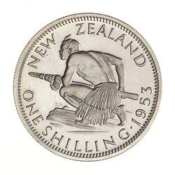 Proof Coin - 1 Shilling, New Zealand, 1953