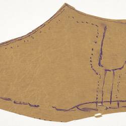 Shoe Pattern Piece, Boot - Short Ankle Italian Type, 1960s