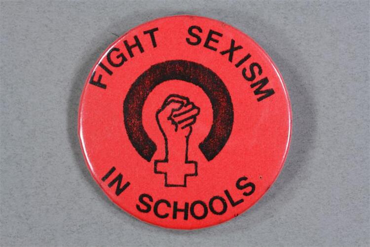 Badge - Fight Sexism in Schools, Australia