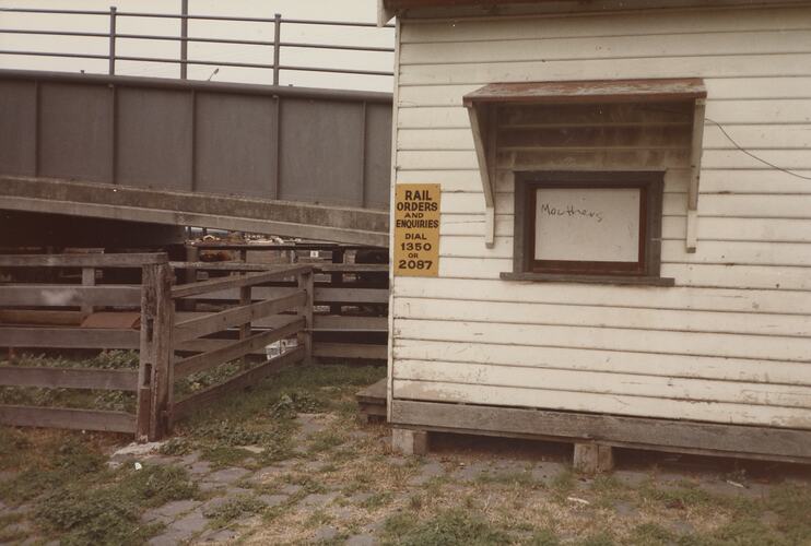 Rail Office, Newmarket, Sept 1985