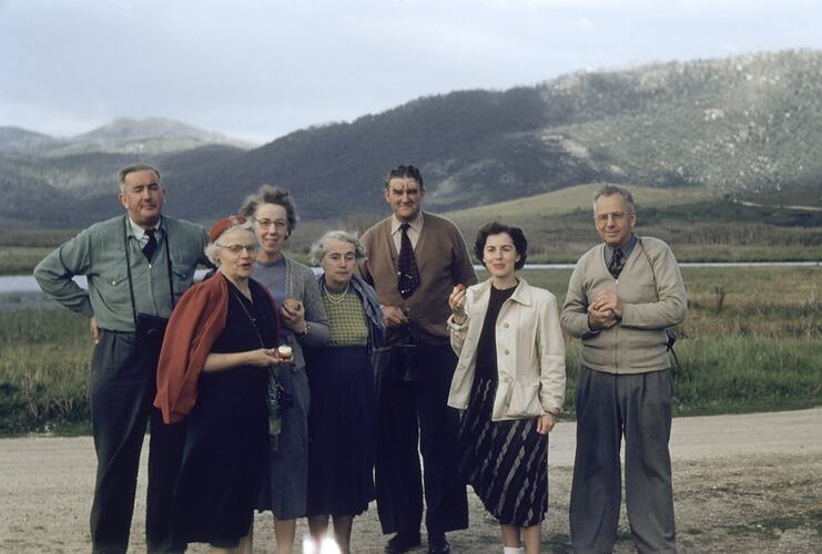Group including National Museum of Victoria & Denver Museum Staff, Wilsons Promontory, Victoria, 1952